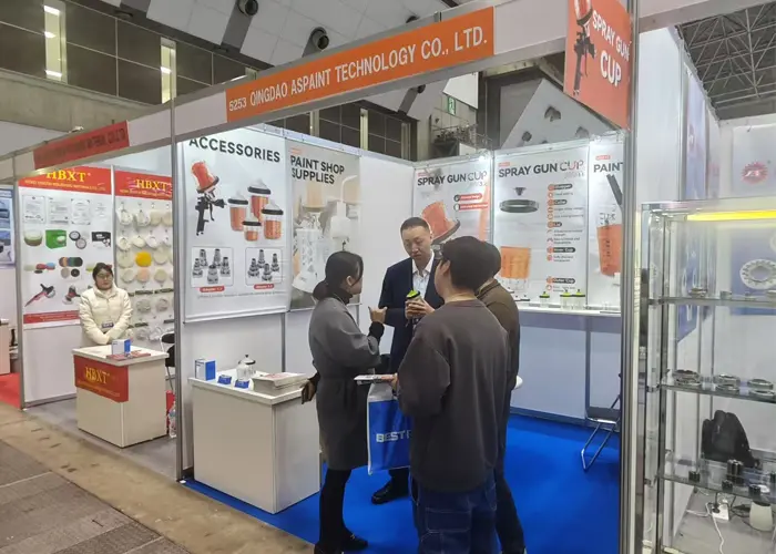 Qingdao Espant Technology Co., Ltd. Shines di 2025 Tokyo International Auto Parts Show (IAAE) dengan cawan pistol semburan.