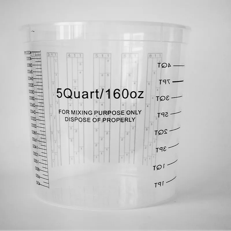 5000ml pp Paint Cat Pencampuran Automotif dengan penutup